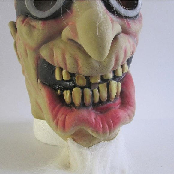 Paper Magic Group Mask Scary Guy Goggles Hair Eyebrows Goatee Latex 2003 - Picture 7 of 10